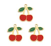 Asukohu 3 pieces fruit jewellery charm pendant stylish fruit shape charm unique pendant for creative jewellery craft projects