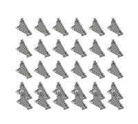 Asukohu 30pcs Harp Charm Pendants Antique Silver Jewellery Accessories Suitable for Jewellery Making and Decoration