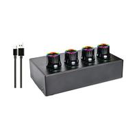 Asukohu 4 Channel Headphone Amplifier Portable Headphone Splitter with Low Control Output with Button Control for Portable Headphone Amplifier from Studio Stage