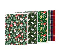 Asukohu 4pcs Christmas Transfer Paper 95 x 138 mm for Clay Earrings Necklace Making Water Soluble Paper Clay Transfer Sheets Creative Water Sticker