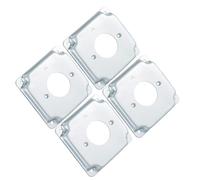 Asukohu 4pcs Multi-Purpose Flame Resistant Sturdy Galvanised Light Metal Covers with Portable Designs for 4 Inch Box Daily Use