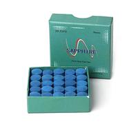 Asukohu 50Pcs 2 Sizes Blue Pool Cue Tips Pool Billiard Cue Tips Billiard Stick Kits With Storage Box For Cues Replacement Kit Tip Tool Chalk Chalk Holder Triangle Tan Green Holder Pocket Red Cone