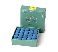 Asukohu 50Pcs 2 Sizes Blue Pool Cue Tips Pool Billiard Cue Tips Billiard Stick Kits With Storage Box For Cues Replacement Kit Tip Tool Chalk Chalk Holder Triangle Tan Green Holder Pocket Red Cone