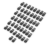 Asukohu 50pcs Kayak Fixings J Hook Tie Hook Black Slaughter Hook for Kayak Bungee Cord Canos Paddle Boats Accessory