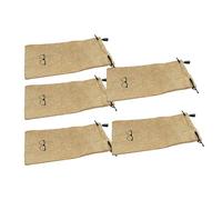 Asukohu 5LOTS Light Weight Linen Glasses Bag Unisex Travel Friendly Glasses Bag for Commuters and Travellers Portable Glasses Bag, brown, One Size