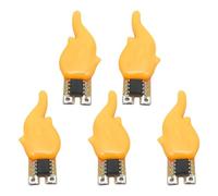 Asukohu 5Pcs LED Flashing Lights Camping Party Restaurant Decorative Light Flame Shaped LED Filament Bulb Accessories Camping Party Restaurant Decorative Light