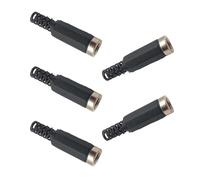 Asukohu 5Pcs Soldering Type DC5521 Power Connector 5.5mmx2.1mm Female Port Connection Adapter For LED Light And CCTV Camera Power Plug