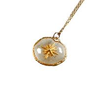 Asukohu Adjustable Length Neck Chain Transparent Star Moon Heart Pendant Chain Necklace for Gifts and Special Occasions Jewellery for Parties and Festivals, one size, As described, As described