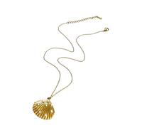 Asukohu Adjustable Marine Life Spirited Necklace with Shell Detail, Trendy Lightweight Clavicle Chain for Daily Stacking of Multi Layer Ocean Charm Chain for Women, one size, As described, As