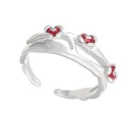 Asukohu Adjustable Rings Sensitive Opening From View Of The Finger Alloy Suitable For Wedding Parties Wear Irregular Shape Statement Rings, As described