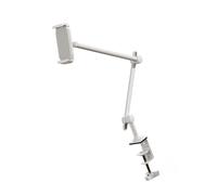 Asukohu Adjustable Tablets Desk Mount With Swivels Arm Heavy Duty Clamp Fit 4.7 To 12.9 Inch Devices Ergonomic Viewing Swivels Tablets Holder For Live Streaming Work