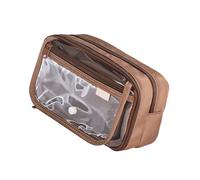 Asukohu Aesthetic Pencil Bag Simple Pencil Bag Pen Bag Large Capacity Pencil Case Back to School Supplies for Girls Large Capacity Case Simple Bag Aesthetic Bag, brown, Mass Beauty
