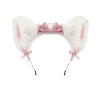 Asukohu Anime Cosplay Plush Headpiece Elastic Hair Band Animal Ears Design For Themed Event Daily Use Gothic Maid Cats Ear Hairband