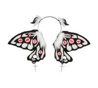 Asukohu Anime Hairband For Party Japanese Moth Wing Hairhoop Halloween Theme Event Hairband Masquerades Dressingup Headpiece Halloween Dressingup Headwear