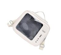 Asukohu Beautiful Itabag Pin Display Backpack Retro TV Shoulder Bag Fashion Handbag Pendant Bag Aesthetic Crossbody Aesthetic Crossbody Cleary Backpack Beautiful Itabag TV Shoulder, White