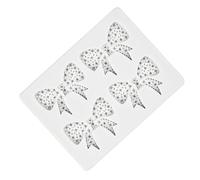 Asukohu Bows Fondant Moulds Casting Silicone Mould Craft Epoxy Resin Baking Cake Chocolate Chocolate Shuttle Fondant Chocolate Silicone Mould Cake Decoration Tool