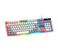 Asukohu Breathing Backlits Gaming Keyboard 104Keys Ergonomic USB Wire Keyboard USB Cable For PC Wire Connection Backlits