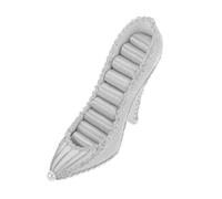 Asukohu Bubbly Shoe Shape Jewellery Holder Stand with Multiple Storage Compartments for Earrings Rings and Necklaces High Heel, one size, As described