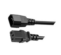 Asukohu C13 To C14 Extension Cable 250V 10A Fireproof PVC With Abrasion-Resistant Sleeve For Office Electronics Industrial IEC Power Cord PVC