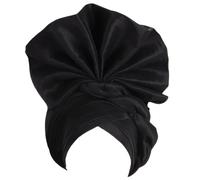 Asukohu Car Stylish African Turban Head Stole for Women Stretchy Hair Scarf Multipurpose Headband Turban Headbands for Men, black, One Size