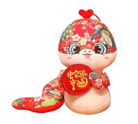 Asukohu Cartoon Snake Toy Chinese New Year Cartoon Plush Toy Snake Fun Stuffed Animals Throw Pillow Party Handcrafts For Boys For Girls Story Decorations Kids