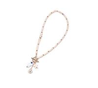 Asukohu Ceramic Pearl Fish Pendant Necklace Inspired From The Sea Life With Colourful Accents For Everyday Use Marine Inspired Necklace, one size, As described, As described