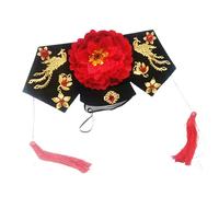 Asukohu Chinese Royal Empress Flower Hat Ancient Wedding Headpiece Roleplay Dressingup Props Dynasties Royal Empress Hat Formal Event Headdress