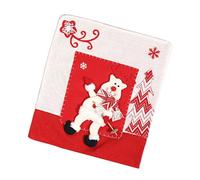 Asukohu Christmas Chair Covers, Holiday Chair, Back Covers, Santa Claus Slipcovers for Festive Dining Room Decoration