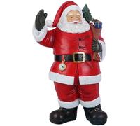 Asukohu Christmas Santa Claus Statues Decorative Christmas Figures Ornament for the Mantle Bookshelf or Table Decoration Santa Statues Table Decoration