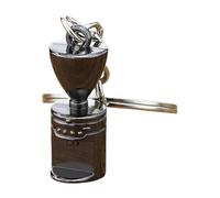 Asukohu Coffee Culture Symbolic Porta Filter Keyring Espresso Machine Accessories Accessory Bag Pendel Metal Texture Suitable for Gift Portable Coffee Grinder Keyring, Coffee machine, One Size