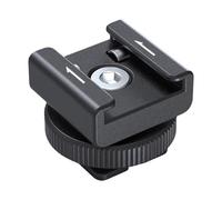Asukohu Cold Shoe Adapter Lightweighted For Mic Receivers Offering Two Installation Option For Professional Use Live Streaming Microphone Holder
