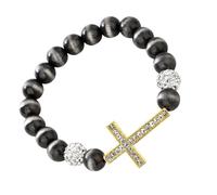 Asukohu Comfortable Expandable Religious Beaded Chain With Metallic Finish And Stylish Layering Potential For Adults Beaded Religious
