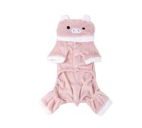 Asukohu Cosplay Christmas Halloween Pet Costume with Bonnet Set Dogs Jumper Keep Warm Jumpsuit for Pet Carnival Party Dog Jackets for Small Dogs Dog Jackets Large with Hoodie