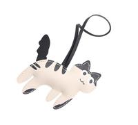 Asukohu Cute Cat PU Leather Backpack Charm Stylish Bag Pendant PU Texture Suitable for Teenagers Women and Students Present