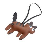 Asukohu Cute Cat PU Leather Backpack Charm Stylish Bag Pendant PU Texture Suitable for Teenagers Women and Students Present