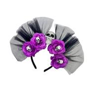 Asukohu Day Of The Deads Headpiece Flower Crown Headband Mexicans Festival Florals Headpiece Halloween Cincos Des Mayoes Costume Dia De Los Muerto Headband