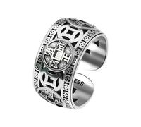 Asukohu Delessed Metal Finger Rings Historical Charm Smooth Edges Unconventional Fashion Jewellery Gift for Women Men Handmade Brass Jewellery, As described