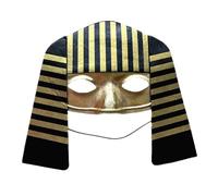 Asukohu Egyptian Pharaohs Costume Pharaohs Outfit Halloween Cosplay Accessory Ancient Egyptian Dress Up Mask 1/2 Pieces