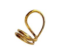 Asukohu Elegant Abstract Rings Fashion Finger Hollow Metal Texture Perfect For Art Lovers And Trendsetters Present Fashion Rings, As described