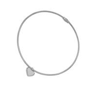 Asukohu Elegant Collarbone Choker Love Heart/Sphere Pendant Necklace With Snake Bone Chain Handmade Metal Neckchain Jewelry Statement Pendant Necklace