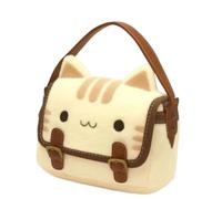 Asukohu Ergonomic Cats Shaped Plush Handbag Top Handle Bag Creative Office Handbags Soft Work Bags For Women And Students Daily Use Cats Purse