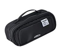 Asukohu Expandable Pencil Bag Stationery Bag Pencil Case Large Capacity Pouches Marker Pen Case School Office Supplies Expandable Pen Aesthetic Simple Stationery Marker