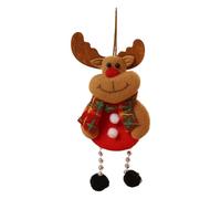 Asukohu Fade-resistant Non-Woven Fabric Statues Miniature Decoration Santa Claus/Snowman/Deer/Bear Indoor/Outdoor Decoration Hanging Accents Miniature Statue Made of Non-Woven Fabric