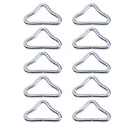 Asukohu Fancyes Pack of 10 Triangular Rings Buckles V Rings for Trampoline Parts Repair Craft Attachment