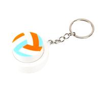 Asukohu Fashion 3D Printed Sports Round Keyring Including Basketball Baseball Football Tennis Stress Reduction
