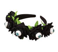 Asukohu Festive Halloween Pumpkin Skull Headband With Unique Rose Decoration Comfortable Headwear For Wome And Girls Cosplay Headband