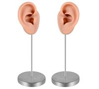 Asukohu Flexible Simulation of the Left and Right Ear for Earring Shop Window Realistic Simulation of Human Ear Stylish Jewellery Display Stand