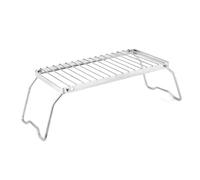 Asukohu Folding Camping Table Outdoor Folding Table Grill Table Stainless Steel Folding BBQ Table Practical Camping Table