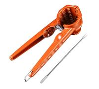 Asukohu Food-safe aluminium nutcracker with double large openings and non-slip handle design for easy cracking of walnuts, pecan tongs and walnut crackers