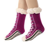 Asukohu Fun Sneaker Print Fleece Lined Thermal Warm Fuzzy Slipper Socks With Nonslip Soles Designs For Cold Weather Indoor Use Warm Winter Home Socks